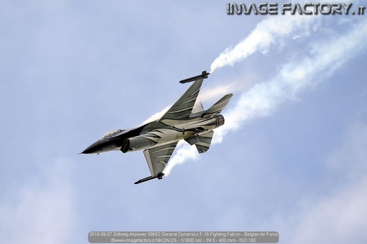 2019-09-07 Zeltweg Airpower 09852 General Dynamics F-16 Fighting Falcon - Belgian Air Force